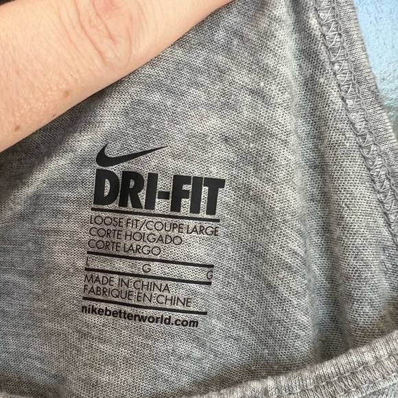 Nike Gray Racerback Tank - Picture 3 of 4